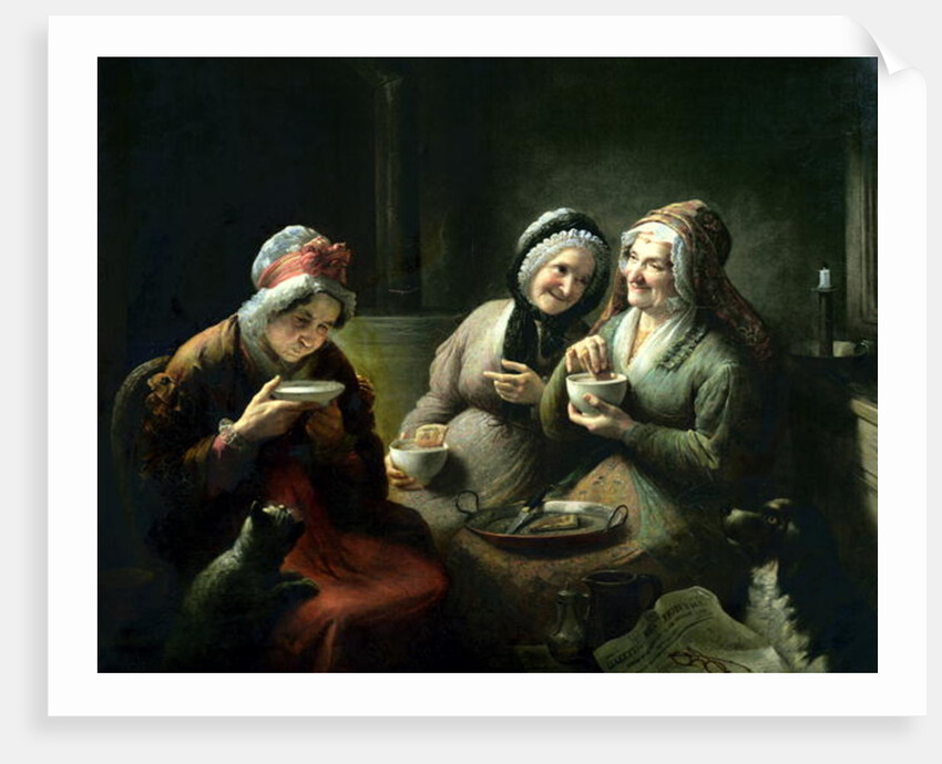 The Three Gossips, 1841 by Louis Grosclaude