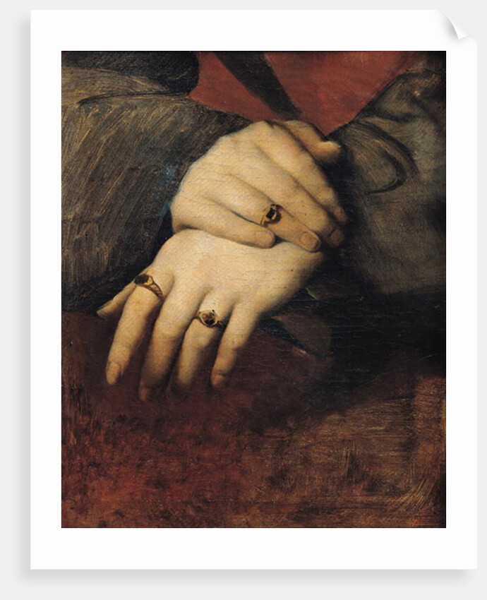 Study of a Woman's Hands, after the portrait of Maddalena Doni by Raphael by Jean Auguste Dominique Ingres
