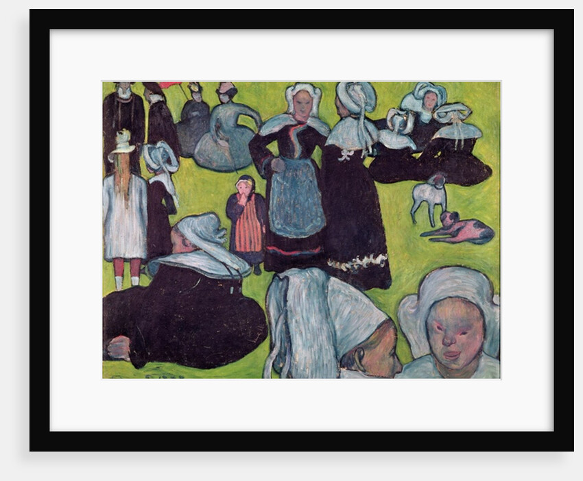 Bretons in a Field or, The Pardon, 1888 by Emile Bernard