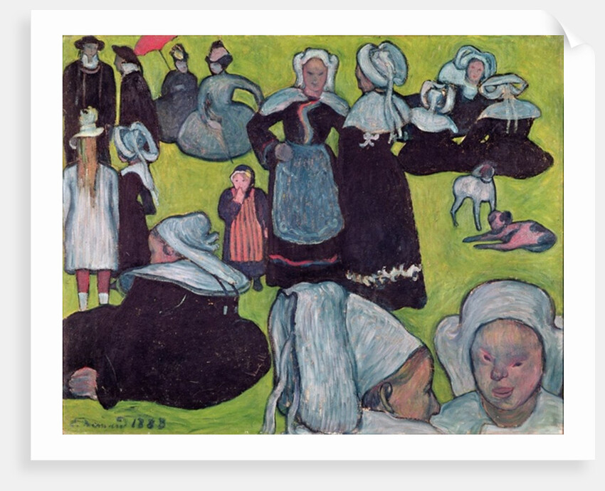 Bretons in a Field or, The Pardon, 1888 by Emile Bernard