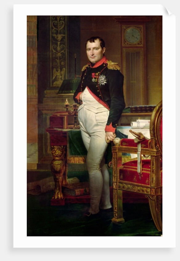 Napoleon Bonaparte in his study at the Tuileries, 1812 by Jacques Louis David