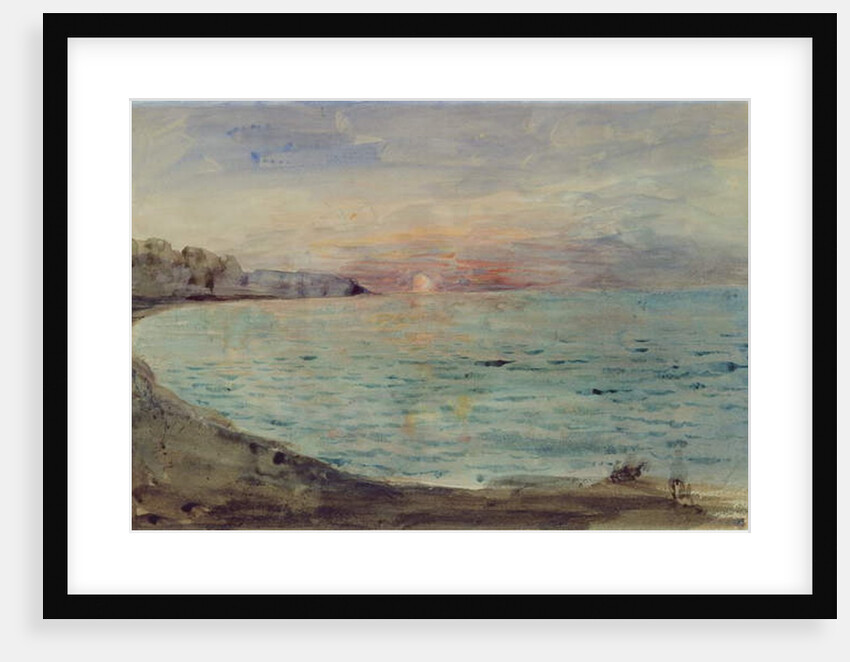 Cliffs near Dieppe, 1852-55 by Ferdinand Victor Eugene Delacroix