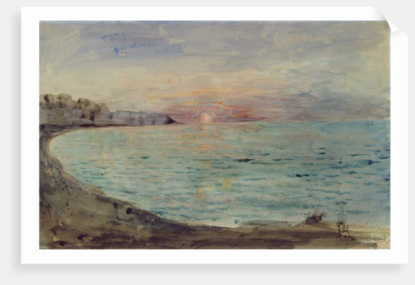 Cliffs near Dieppe, 1852-55 by Ferdinand Victor Eugene Delacroix
