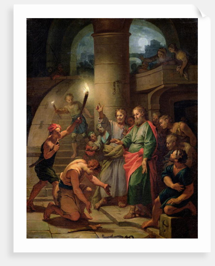 The Deliverance of St. Paul and St. Barnabas, 18th century by Claude-Guy Halle