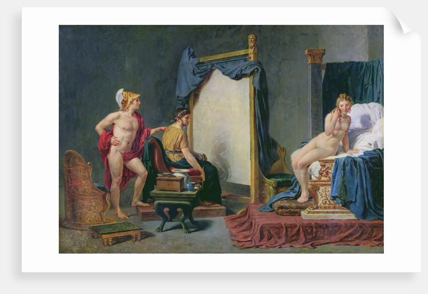 Apelles Painting Campaspe in the Presence of Alexander the Great by Jacques Louis David