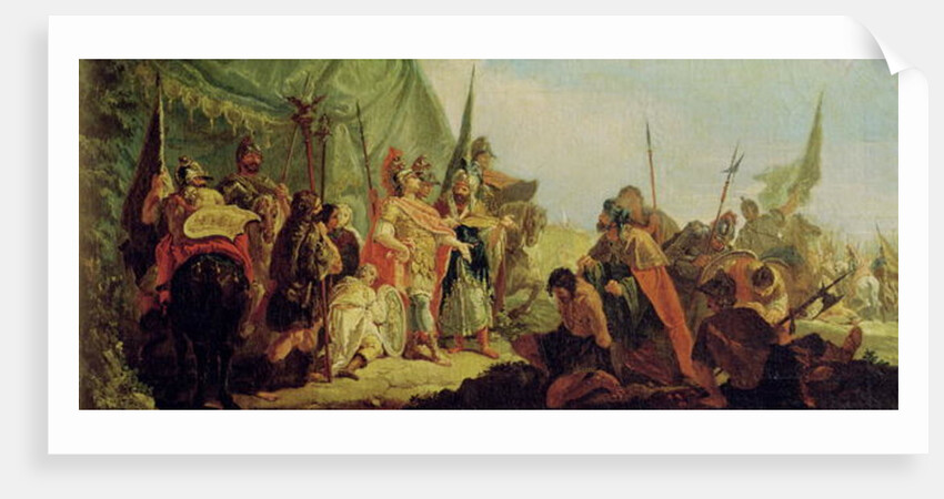 Alexander the Great and Porus by Francesco Fontebasso