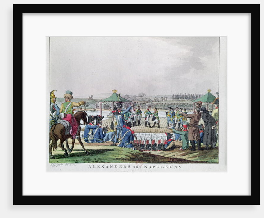 Alexander I and Napoleon Take the First Steps Towards a General State of Peace, 26th June 1807 by Christian Gottfried Geissler