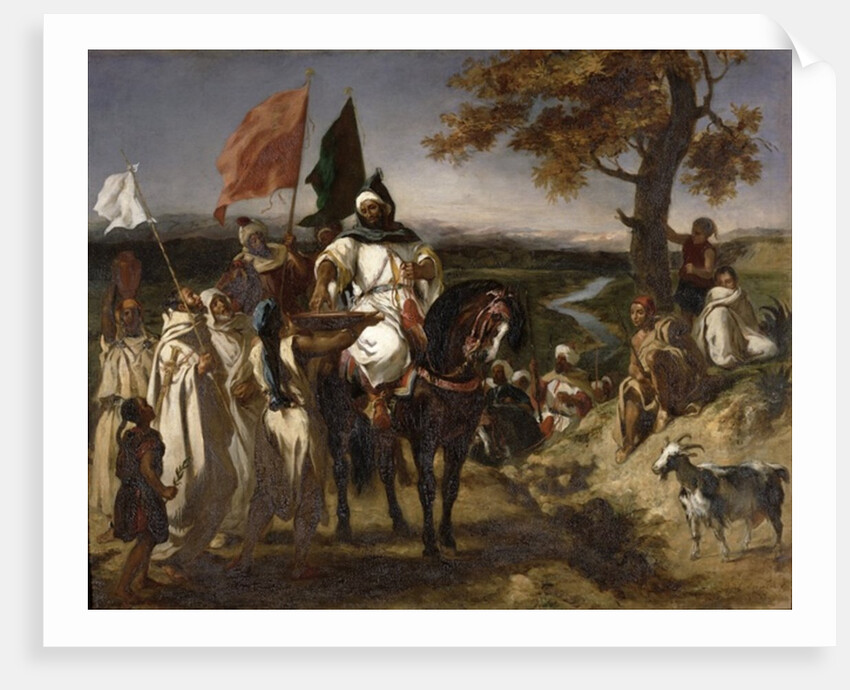 Moroccan Caid, 1837 by Ferdinand Victor Eugene Delacroix