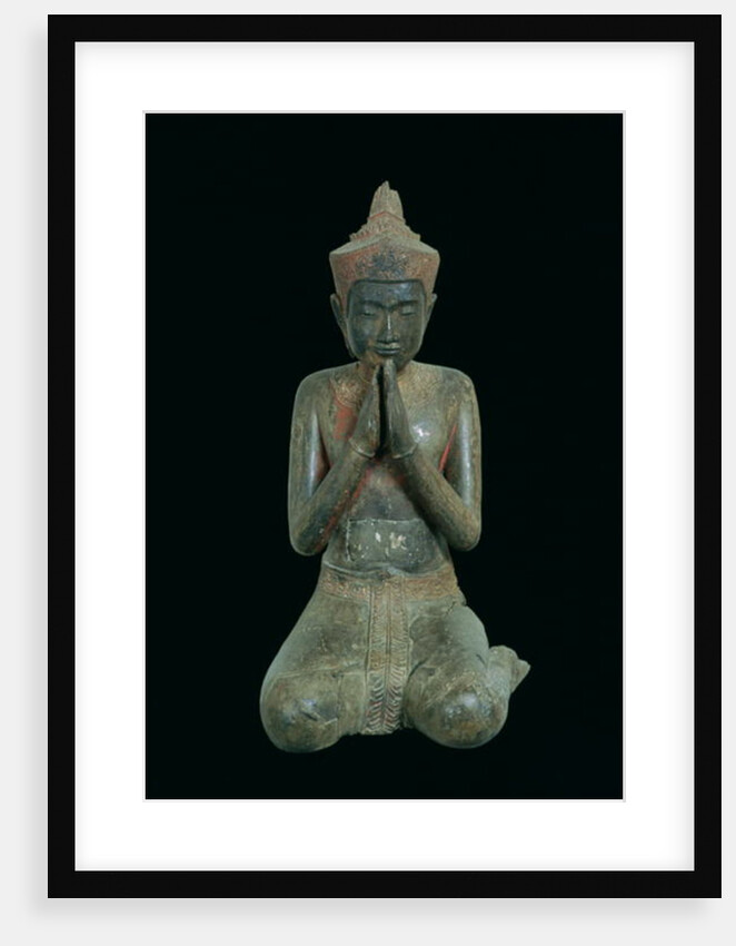 Praying kneeling figure, Angkor, 15th-16th century by Cambodian Cambodian