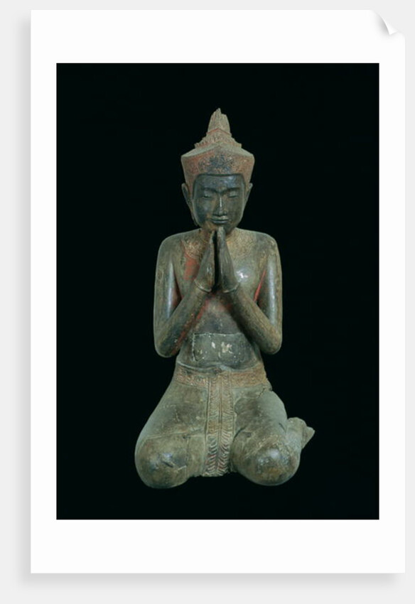Praying kneeling figure, Angkor, 15th-16th century by Cambodian Cambodian