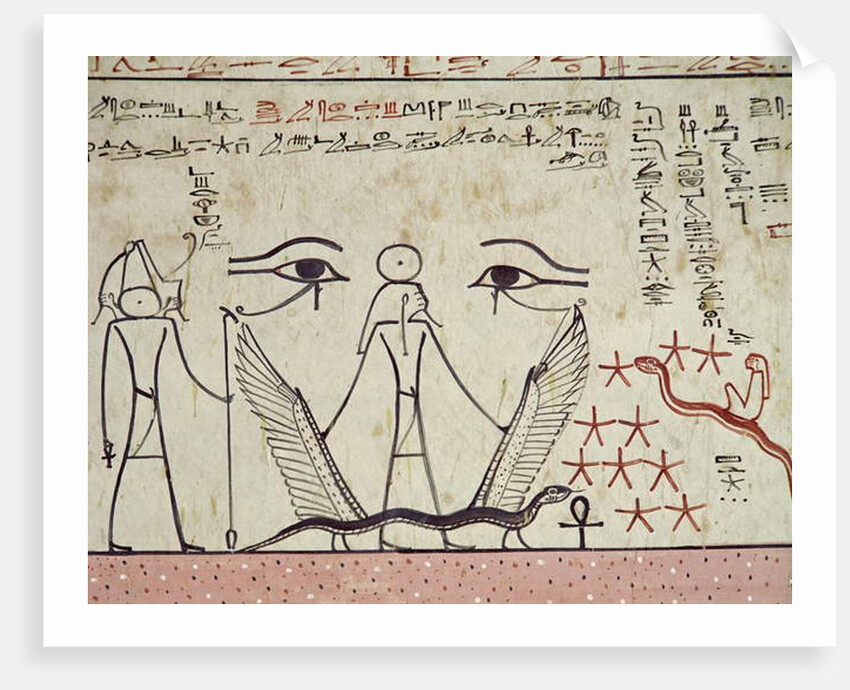 The two mystical eyes by Egyptian 18th Dynasty