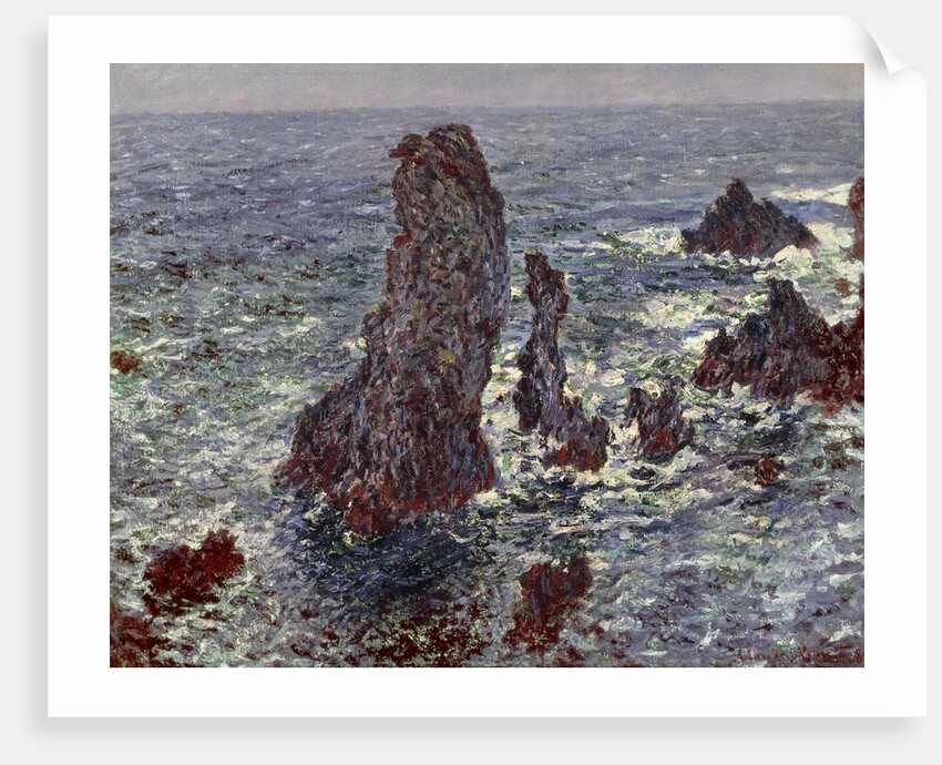 The Rocks at Belle-Ile, 1886 by Claude Monet