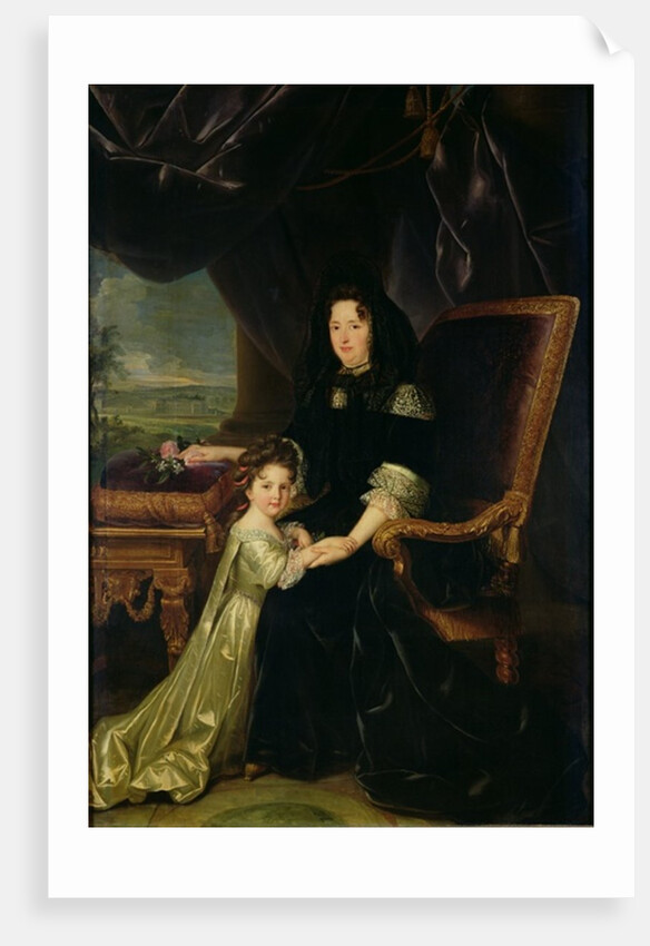 Francoise d'Aubigne Marquise of Maintenon and her Niece, Francoise d'Aubigne, the Future Duchess of Noailles, c.1686 by Louis Ferdinand Elle
