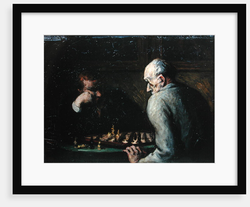 The Chess Players, c.1863-67 by Honore Daumier