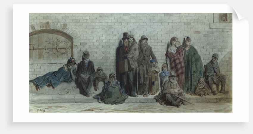 London Street Scene, c.1868-72 by Gustave Dore