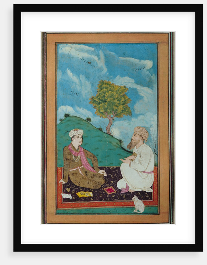 A Teacher and his Pupil, 1674 by Persian School