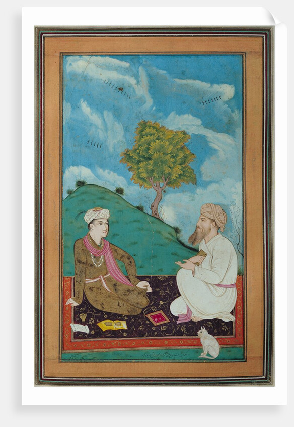 A Teacher and his Pupil, 1674 by Persian School