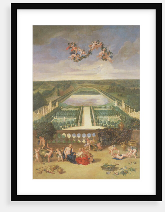 View of the Orangerie at Versailles by Jean the Younger Cotelle