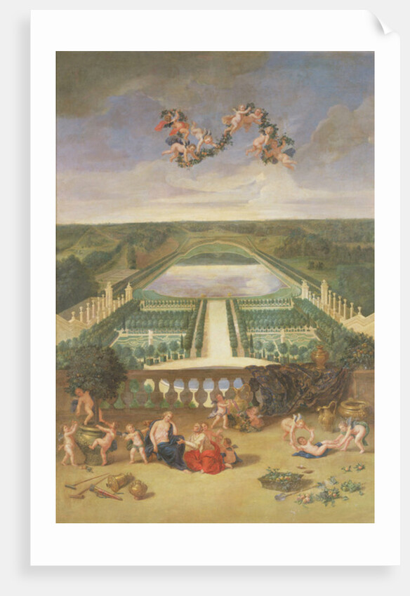 View of the Orangerie at Versailles by Jean the Younger Cotelle