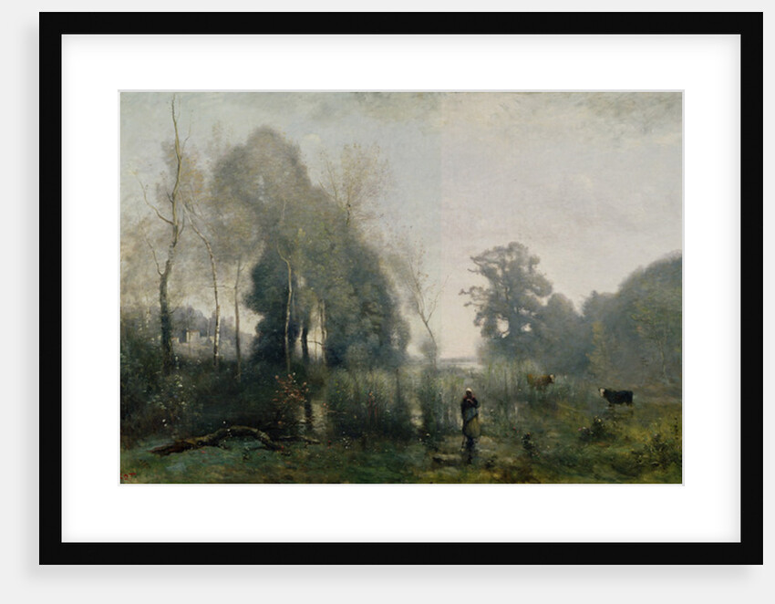 Morning at Ville-d'Avray or, The Cowherd, 1868 by Jean Baptiste Camille Corot