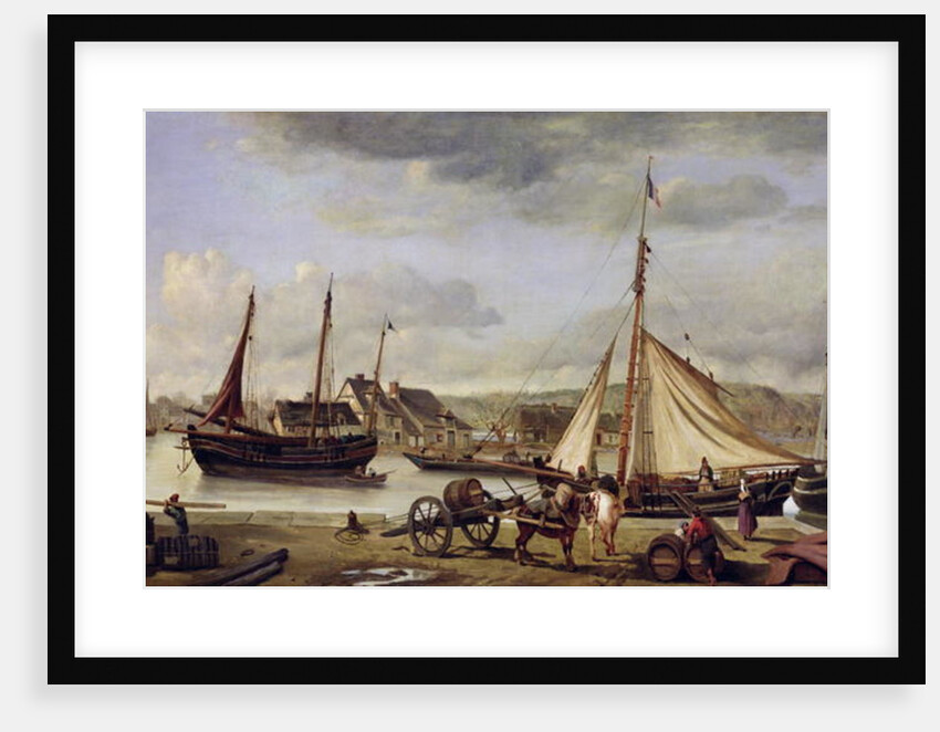 The Merchant's Quay at Rouen, 1834 by Jean Baptiste Camille Corot