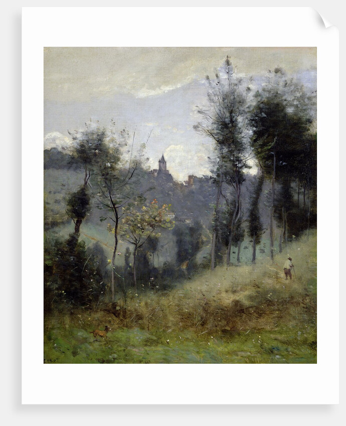 Canteleu near Rouen, 19th century by Jean Baptiste Camille Corot