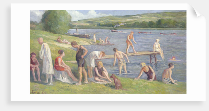 Bathers on the Banks of the Seine by Maximilien Luce