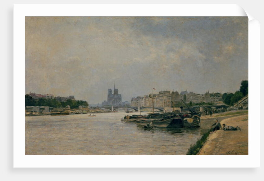 The Seine from the Quai de la Rapee by Stanislas Victor Edouard Lepine