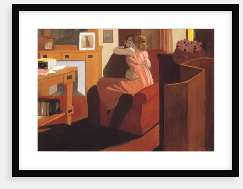 Intimacy, Couple in an Interior with a Partition, 1898 by Felix Edouard Vallotton