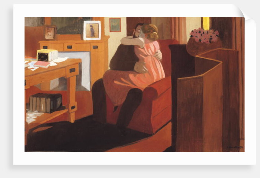 Intimacy, Couple in an Interior with a Partition, 1898 by Felix Edouard Vallotton