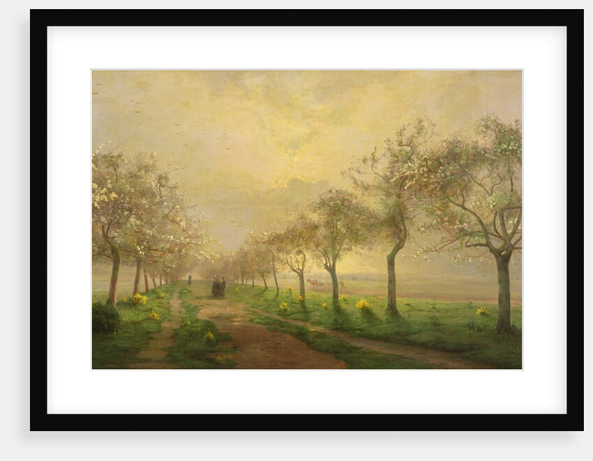 Apple Trees and Broom in Flower by Antoine Chintreuil