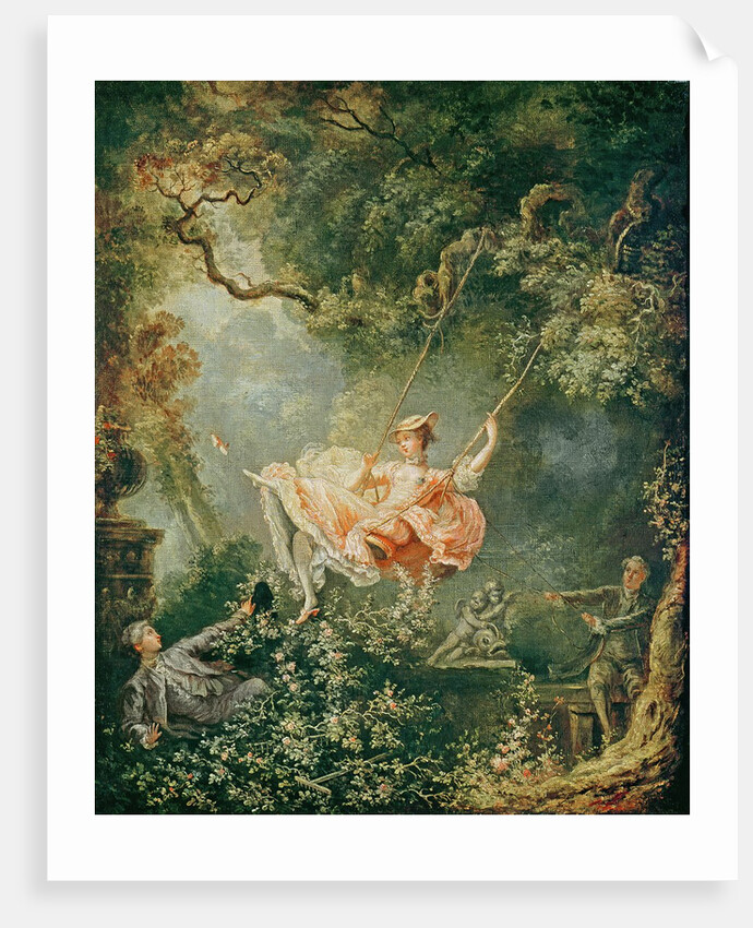 The Swing, 18th century by Jean-Honore Fragonard