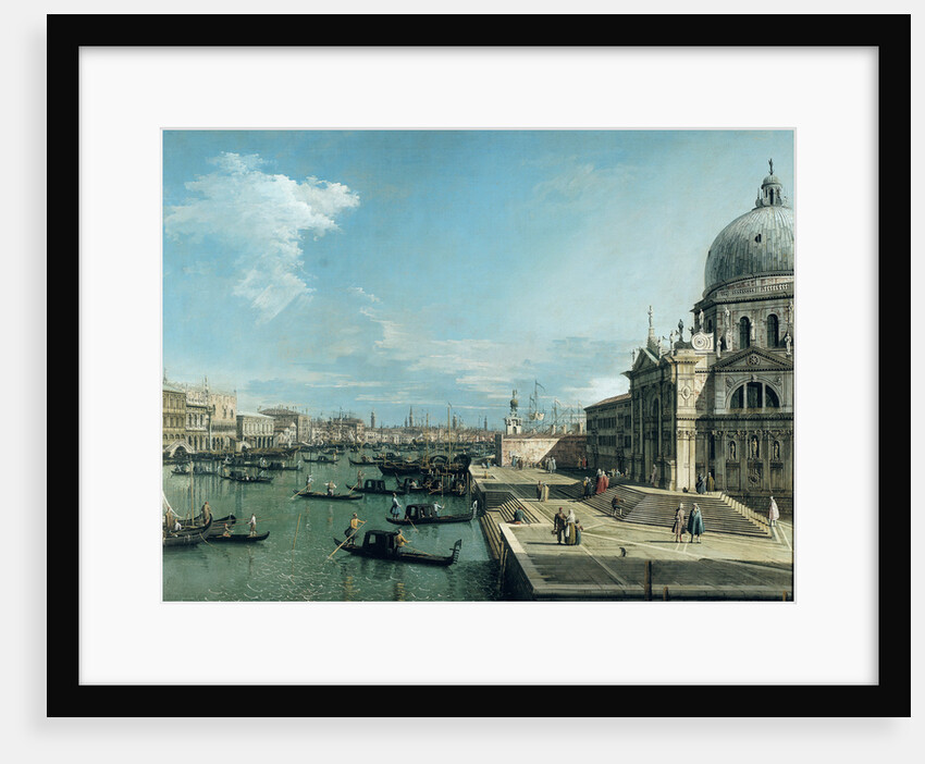The Entrance to the Grand Canal and the church of Santa Maria della Salute, Venice by (1697-1768) Canaletto