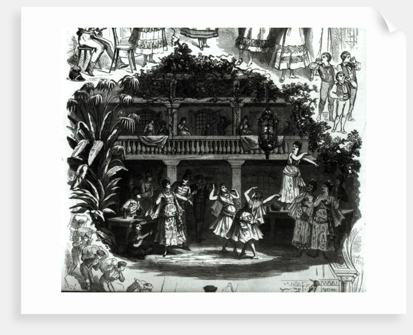 Carmen in the Lilas Pastia tavern by French School