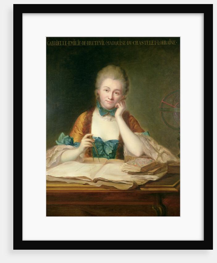 Madame du Chatelet-Lomont working, 18th century by Maurice Quentin de la Tour