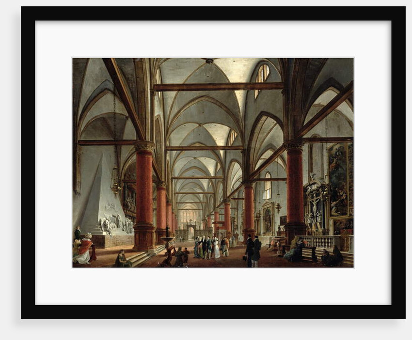 Leopoldo Cicognara Commenting on the Monument of Canova in the the Church of Santa Maria Gloriosa dei Frari by Giuseppe Borsato