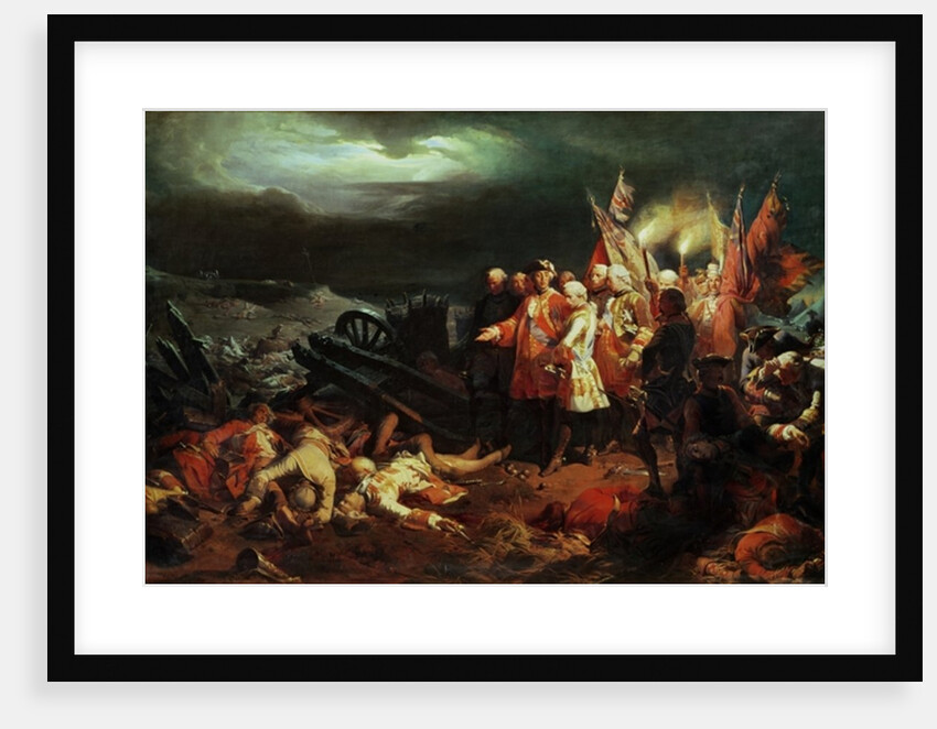 Louis XV Visiting the Field of Battle at Fontenoy in May 1745 by Felix Philippoteaux