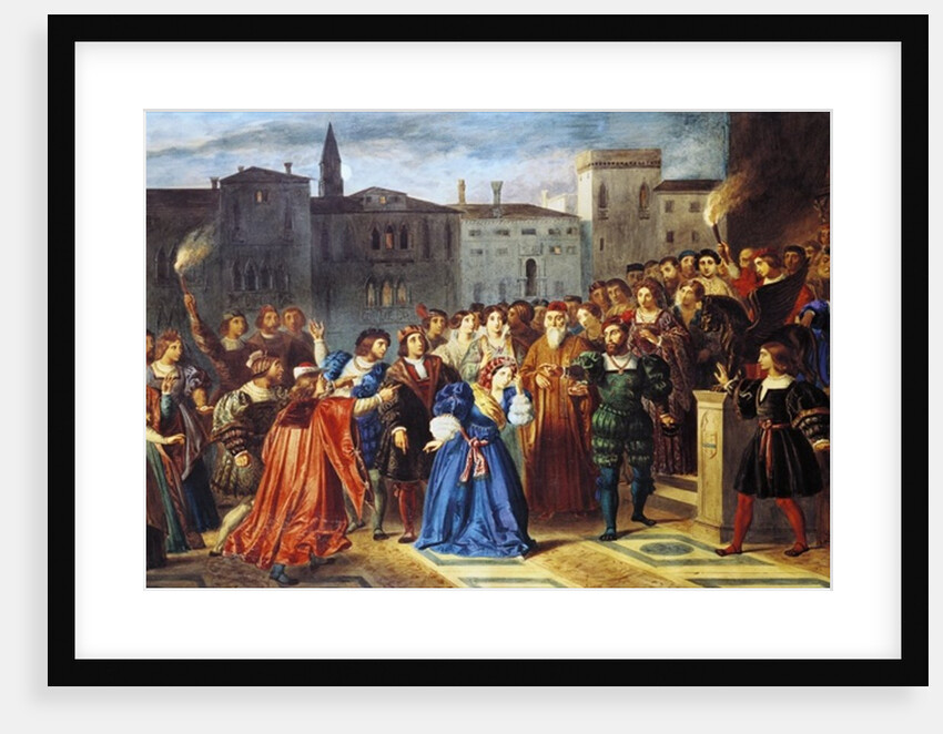 Scene of Confrontation by Louis Boulanger