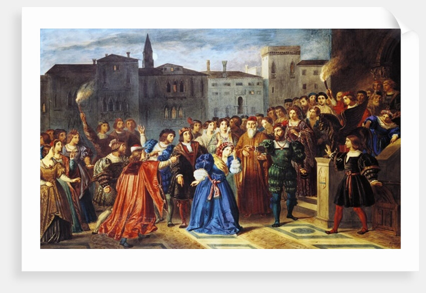 Scene of Confrontation by Louis Boulanger