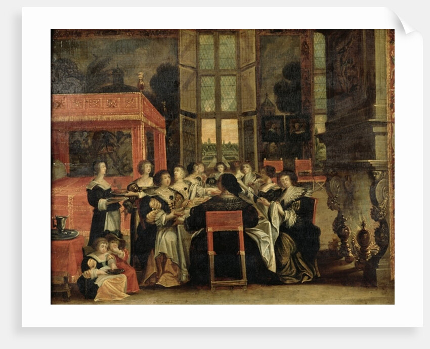 A Conversation Between Women, also said Women at lunch by Abraham Bosse