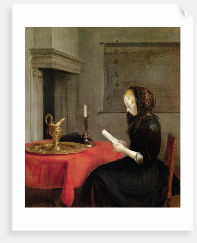 Woman Reading, c.1662 by Gerard Terborch