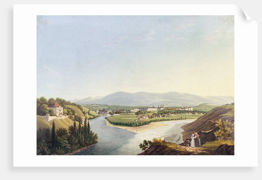 View of Geneva from the Confluence of the Rhone and the Arve by Jean Dubois (after)