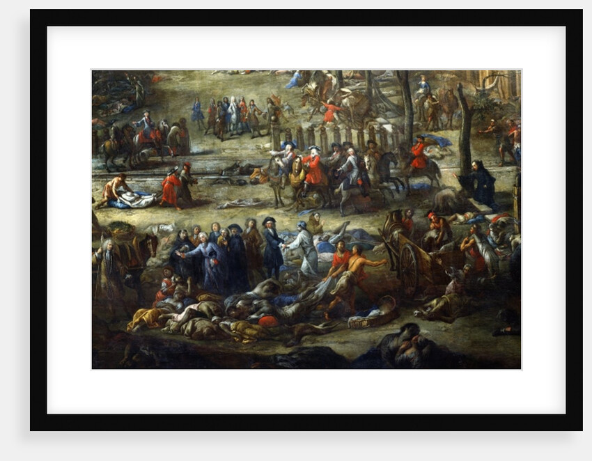 View of the Cours Belsunce, Marseilles, During the Plague of 1720 by Michel Serre