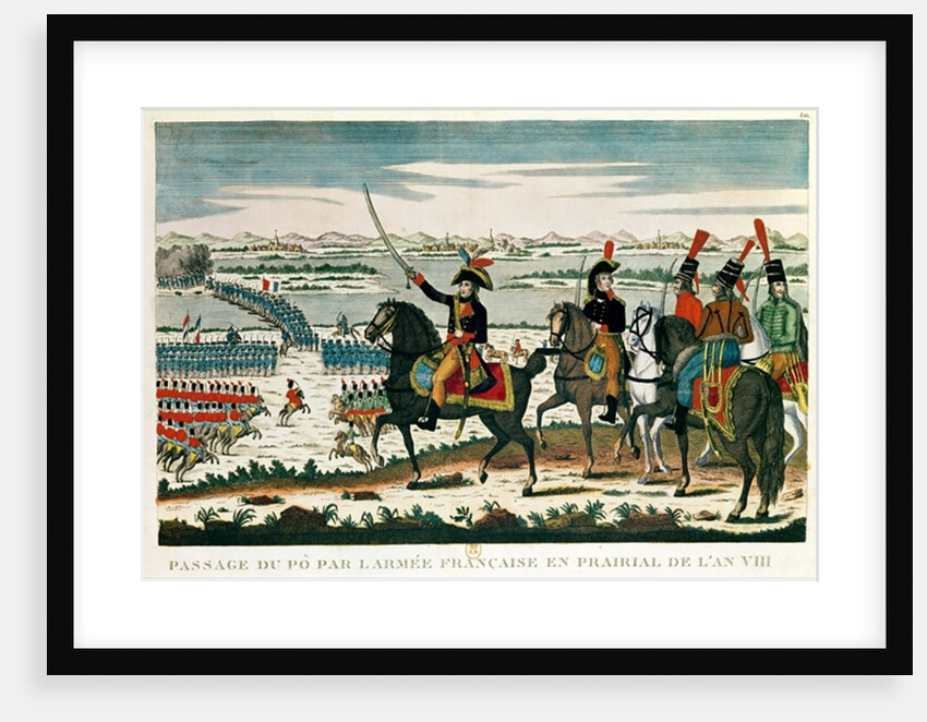 Passage to Po, before the Battle of Marengo, Prairial, Year VIII by French School