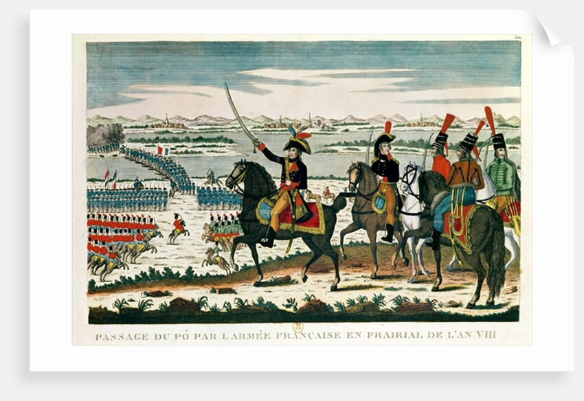 Passage to Po, before the Battle of Marengo, Prairial, Year VIII by French School