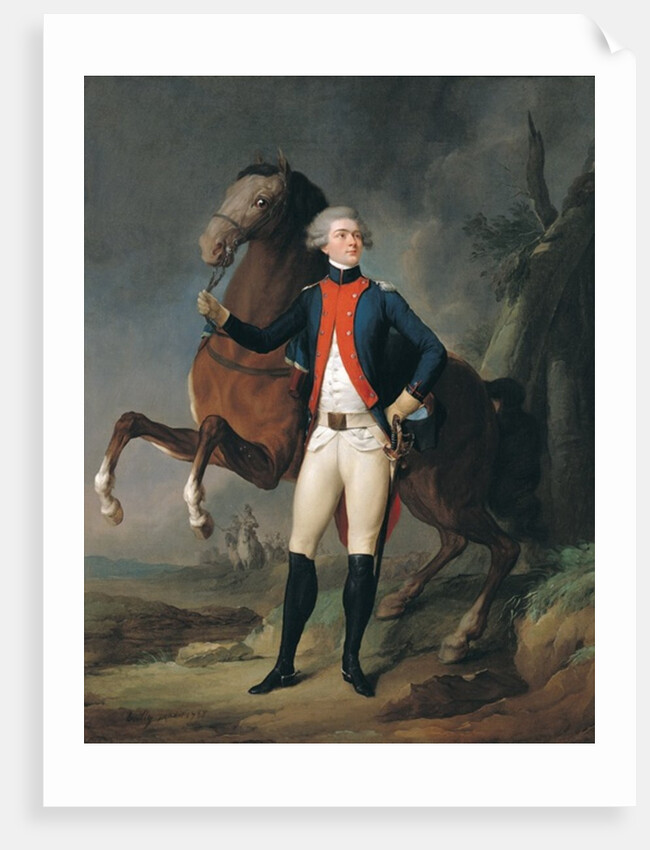 Gilbert Motier Marquis de la Fayette, 1788 by Louis Leopold Boilly