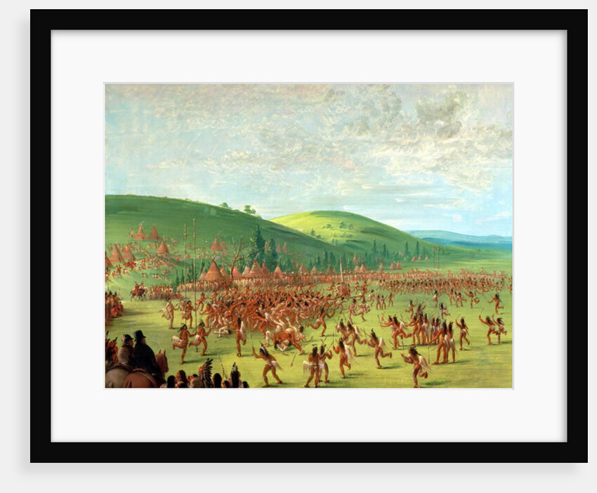 Indian Ball Game by George Catlin