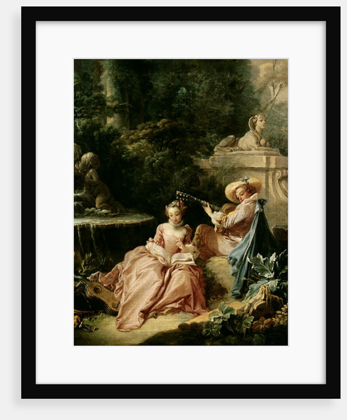 The Music Lesson, 1749 by Francois (attr. to) Boucher