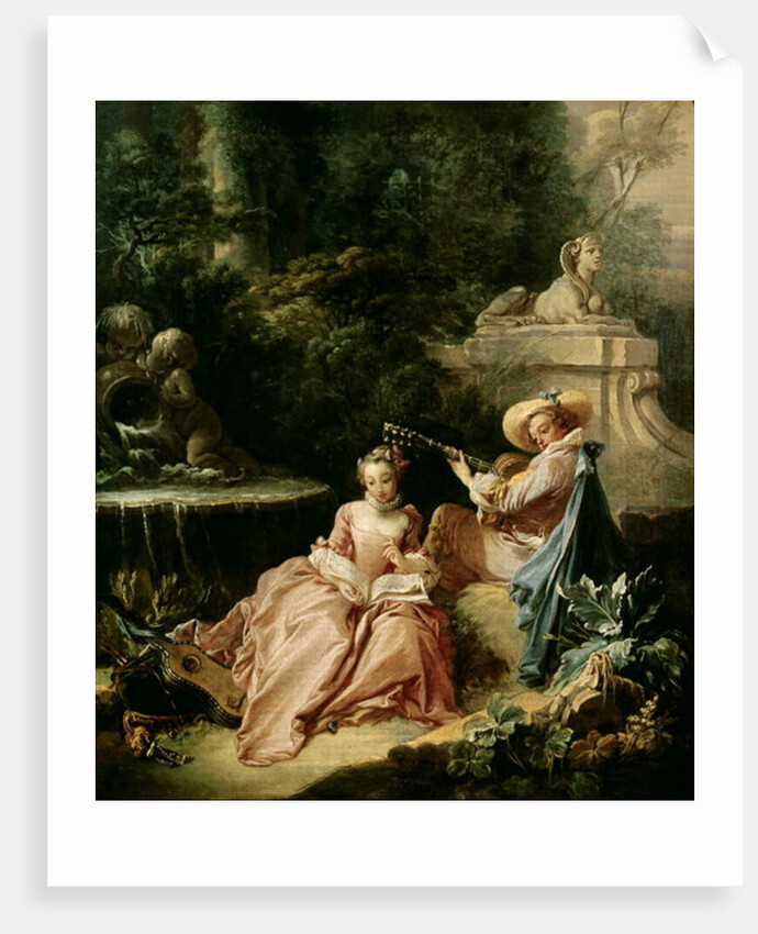 The Music Lesson, 1749 by Francois (attr. to) Boucher