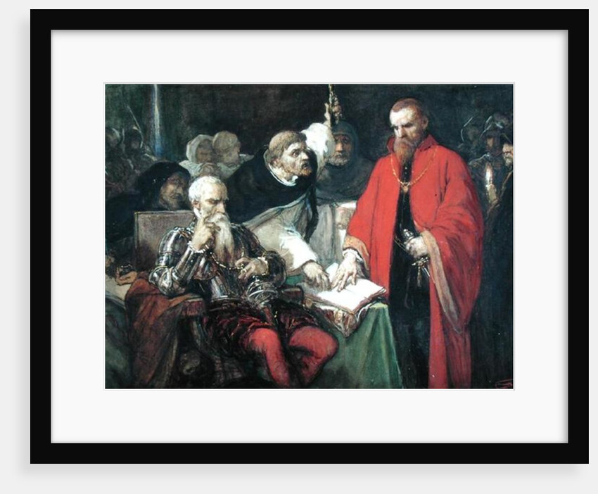The Oath of Vargas by Louis Gallait